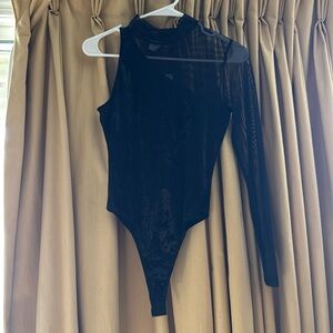 One sided long sleeve bodysuit